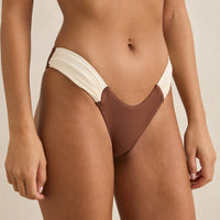 RHYTHM LILY RIB SOFT SIDE HOLIDAY PANT - CHOCOLATE