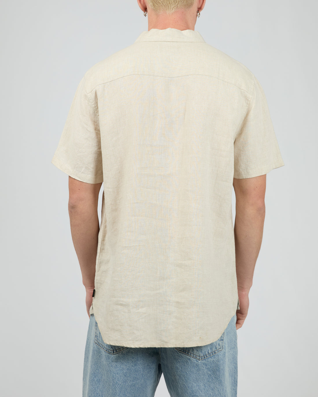SILENT THEORY LINEN SS SHIRT II - NATURAL