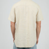 SILENT THEORY LINEN SS SHIRT II - NATURAL