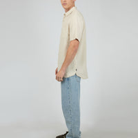 SILENT THEORY LINEN SS SHIRT II - NATURAL