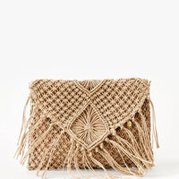 RIPCURL PARDISE PALMS JUTE CLUTCH