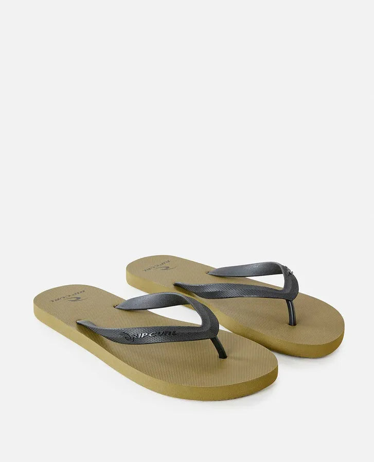 BRAND LOGO BLOOM OPEN TOE - OLIVE