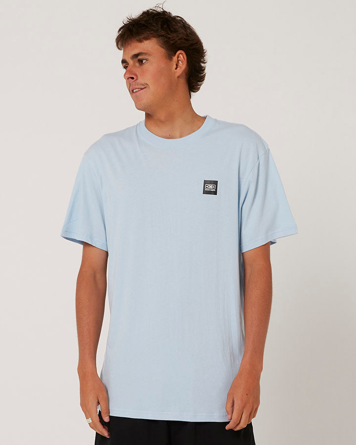 OCEAN AND EARTH BIG MENS CORP TEE - LIGHT GREY MARBLE