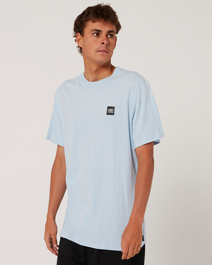 OCEAN AND EARTH BIG MENS CORP TEE - LIGHT GREY MARBLE