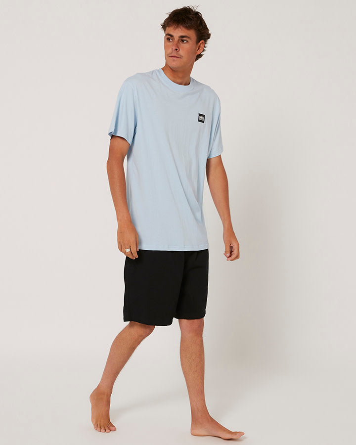 OCEAN AND EARTH BIG MENS CORP TEE - LIGHT GREY MARBLE
