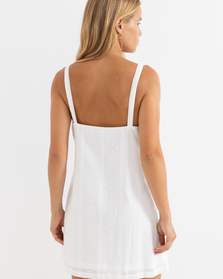RHYTHM NIKO SLIP DRESS - WHITE