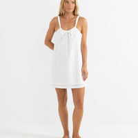 RHYTHM NIKO SLIP DRESS - WHITE