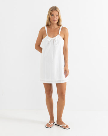 RHYTHM NIKO SLIP DRESS - WHITE