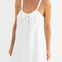 RHYTHM NIKO SLIP DRESS - WHITE