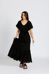 FLORENCE BOHEMIA DELPHINE DRESS - BLACK