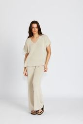 FLORENCE BOHEMIA BONNIE PANT - BISCUIT