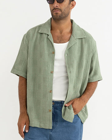 RHYTHM OASIS SS SHIRT - DESERT GRASS
