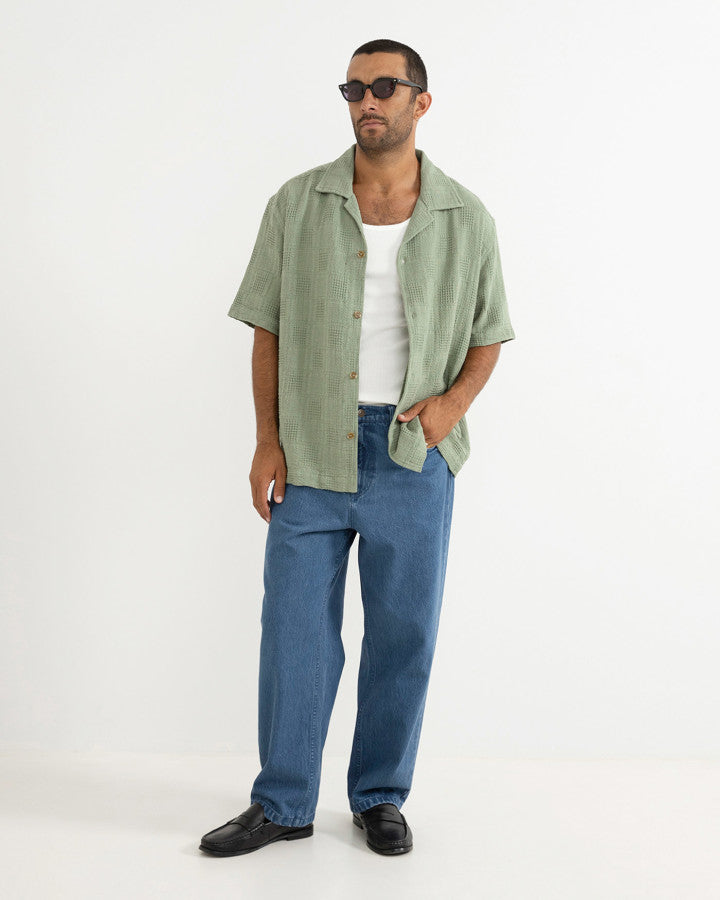 RHYTHM OASIS SS SHIRT - DESERT GRASS