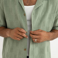 RHYTHM OASIS SS SHIRT - DESERT GRASS