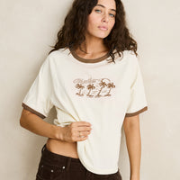 RHYTHM PALMA PRINTED TEE - BROWN