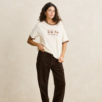 RHYTHM PALMA PRINTED TEE - BROWN