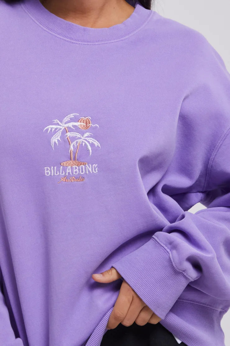 BILLABONG PALMY BROOKLYN CREW - PURPLE PUNCH