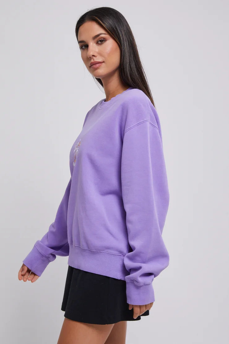 BILLABONG PALMY BROOKLYN CREW - PURPLE PUNCH