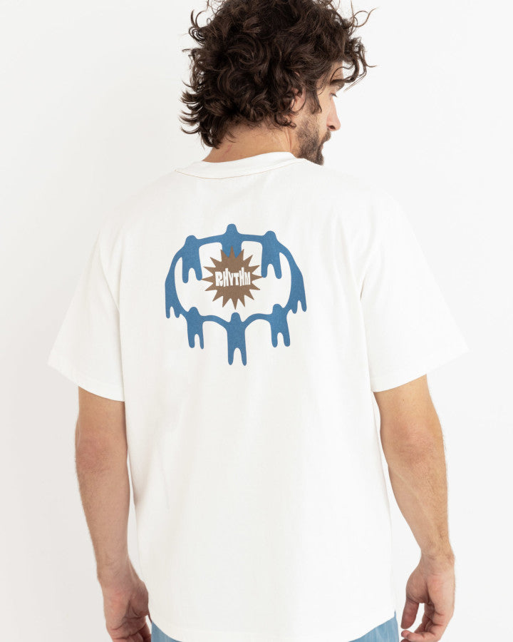 RHYTHM PRAISE THE SUN VINTAGE SS T-SHIRT - NATURAL