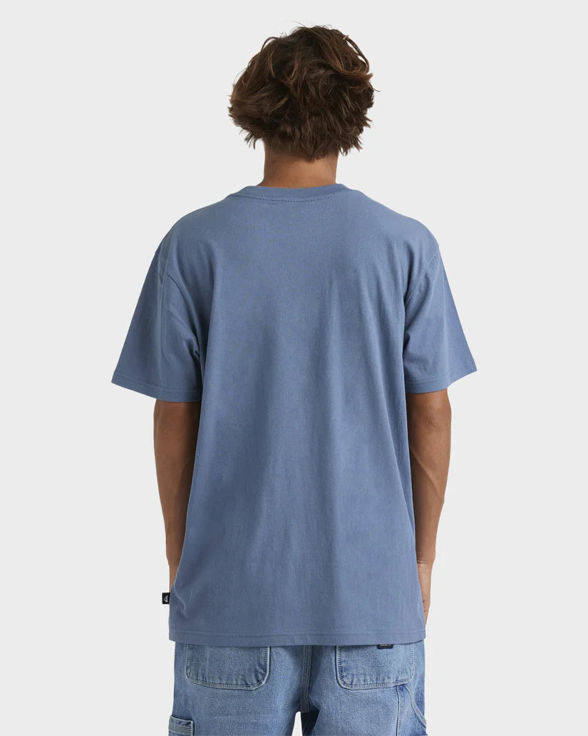 QUIKSILVER COMP CHECK SS -  CHINA BLUE