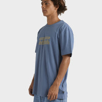 QUIKSILVER COMP CHECK SS -  CHINA BLUE