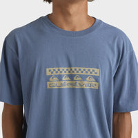 QUIKSILVER COMP CHECK SS -  CHINA BLUE