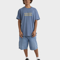 QUIKSILVER COMP CHECK SS -  CHINA BLUE