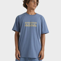 QUIKSILVER COMP CHECK SS -  CHINA BLUE