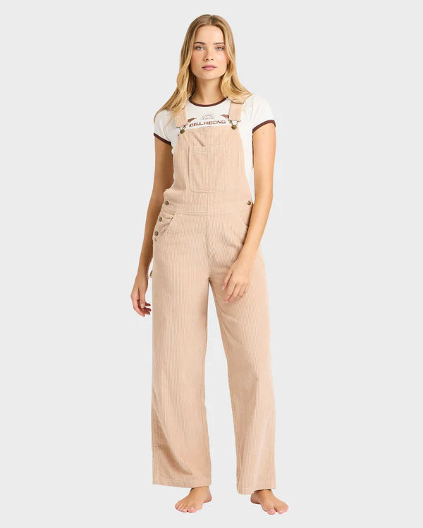 BILLABONG VACAY CORD OVERALL - OATMEAL