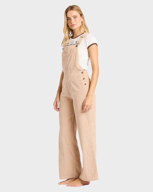 BILLABONG VACAY CORD OVERALL - OATMEAL