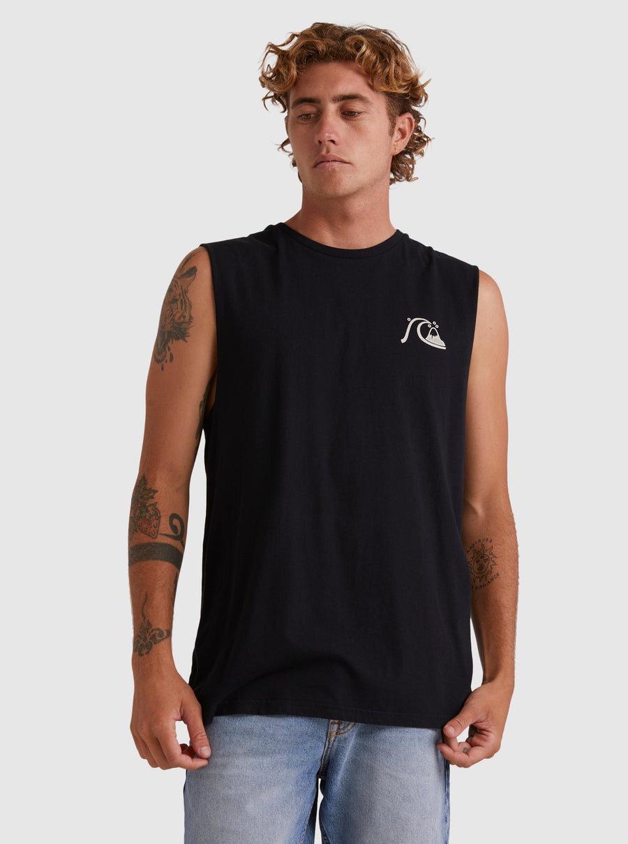 QUIKSILVER SEND WAX MUSCLE TANK MENS