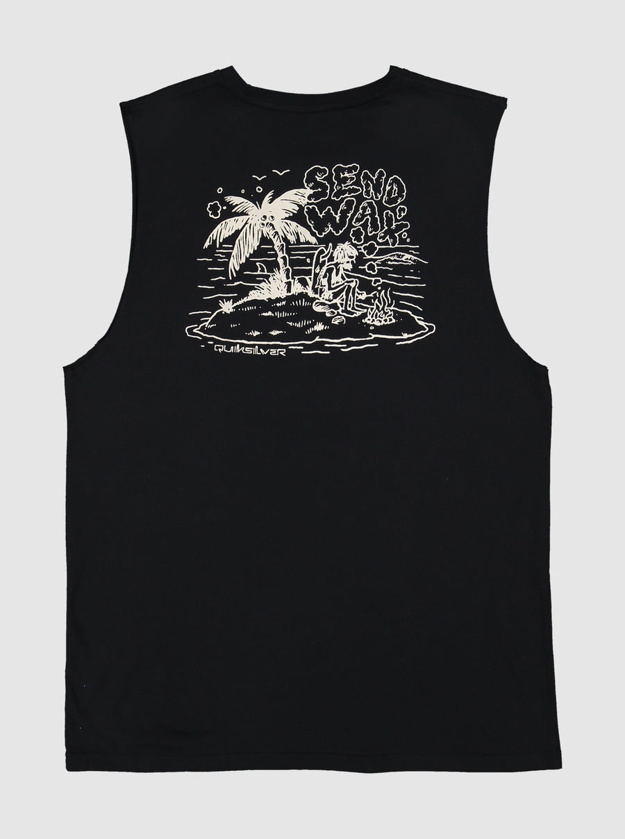 QUIKSILVER SEND WAX MUSCLE TANK MENS