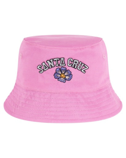 SANTA CRUZ FIELD ARCH REPEAT REVERSIBLE BUCKET HAT - PINK