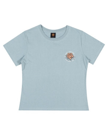 SANTA CRUZ ROSETTE TOWER RING CHEST TEE - VINTAGE BLUE
