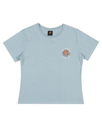 SANTA CRUZ ROSETTE TOWER RING CHEST TEE - VINTAGE BLUE