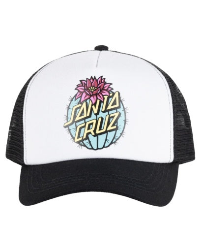 SANTA CRUZ CACTUS DOT TRUCKER CAP - BLACK
