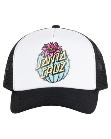 SANTA CRUZ CACTUS DOT TRUCKER CAP - BLACK