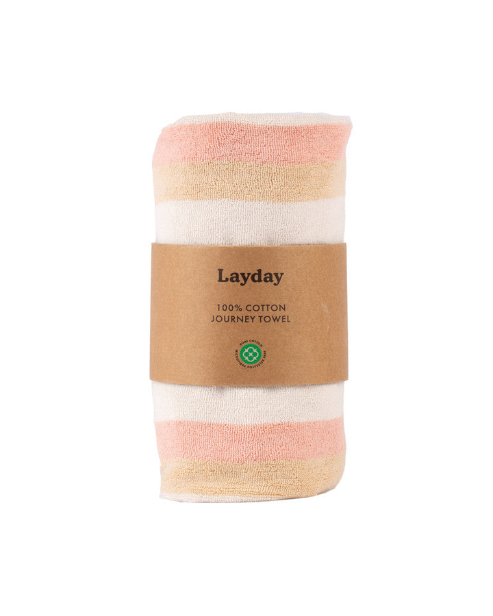 LAYDAYS SHALLOWS BEACH TOWEL - PEACH