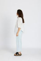 FLORENCE BOHEMIA DAISY TOP - WHITE