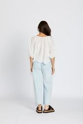 FLORENCE BOHEMIA DAISY TOP - WHITE
