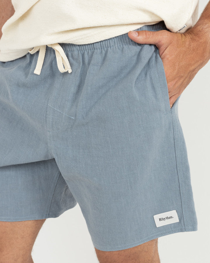 RHYTHM TEXTURED LINEN JAM - SLATE