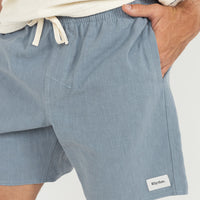 RHYTHM TEXTURED LINEN JAM - SLATE