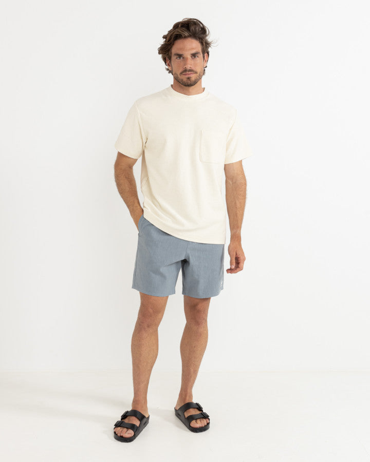 RHYTHM TEXTURED LINEN JAM - SLATE
