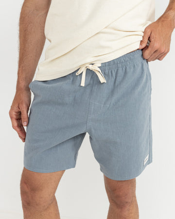 RHYTHM TEXTURED LINEN JAM - SLATE