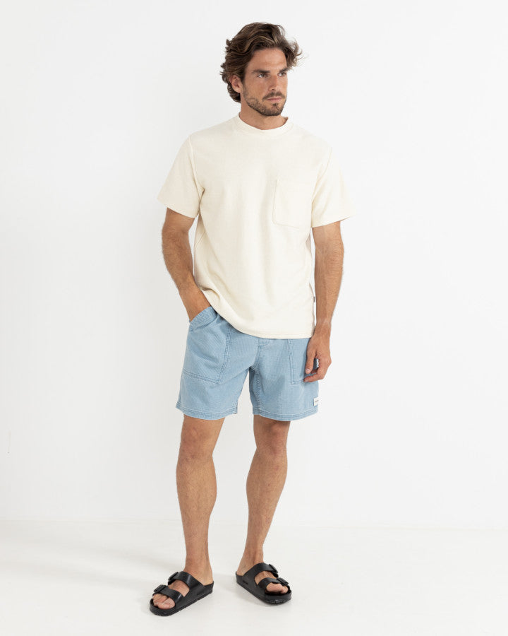 RHYTHM TEXTURED WALE JAM - INDIGO