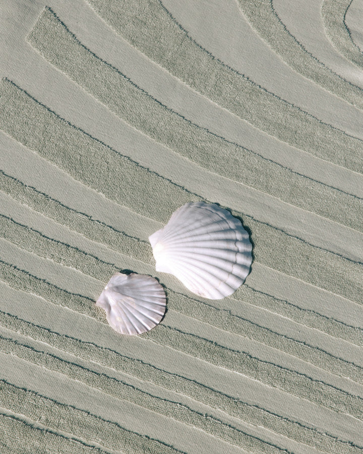 LAYDAYS TIDE BEACH TOWEL - SEAGRASS