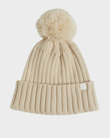 BILLABONG WOMENS CHALET POM BEANIE - WHITECAP