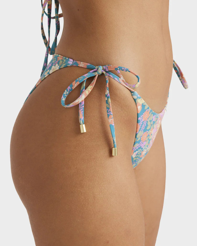BILLABONG SUNRISE COAST TIE SIDE HIKE BIKINI BOTTOM - MULTI