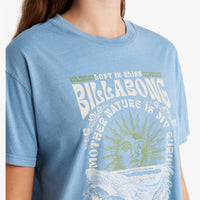 BILLABONG WOMENS LOST IN BLISS SHIRT - BLUE SHADOW