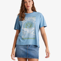 BILLABONG WOMENS LOST IN BLISS SHIRT - BLUE SHADOW